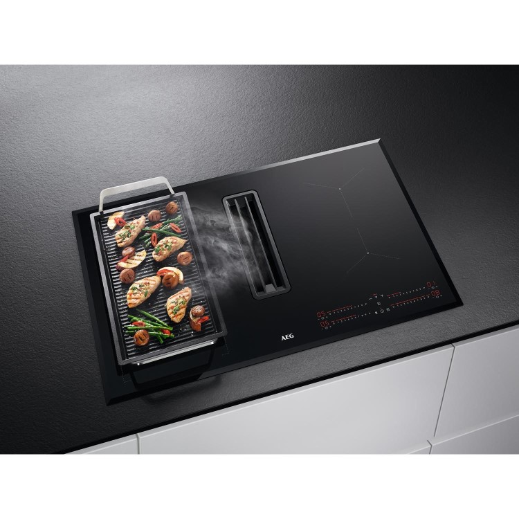 AEG 6000 Series 78cm 4 Zone Venting Induction Hob - Duct Out Only - Image 3