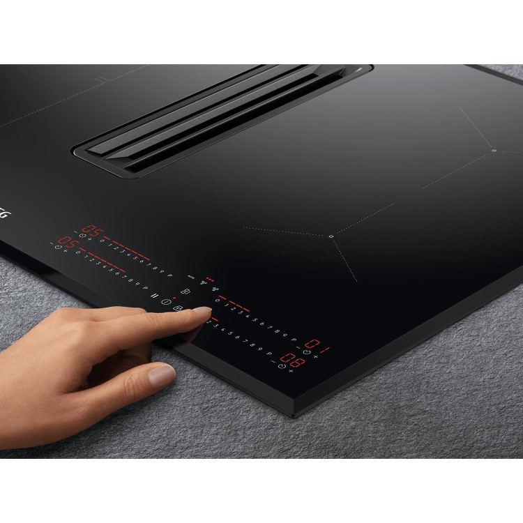AEG 6000 Series 78cm 4 Zone Venting Induction Hob - Duct Out Only - Image 8