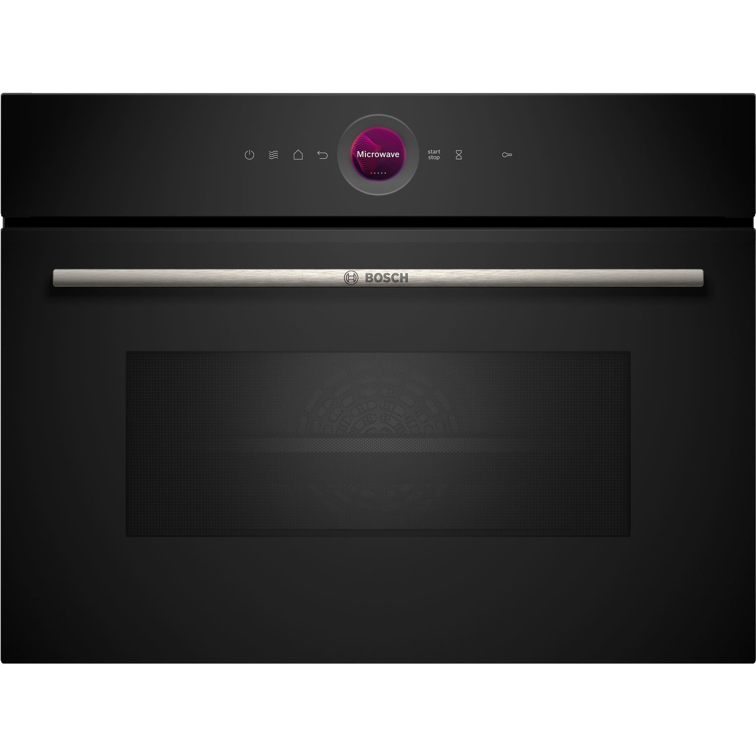 Bosch Series 8 Built-In 1000W Microwave with Grill - Black