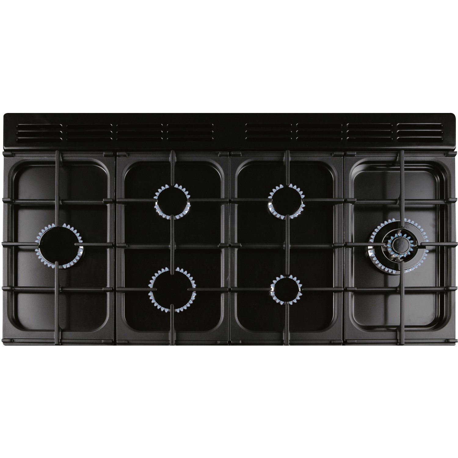 Rangemaster Classic 110cm Dual Fuel Range Cooker - Black - Image 2