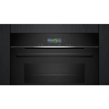 Siemens iQ700 Built-In Combination Microwave Oven - Black - Image 2