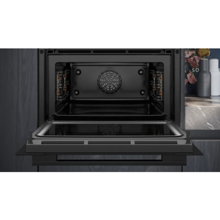 Siemens iQ700 Built-In Combination Microwave Oven - Black - Image 3