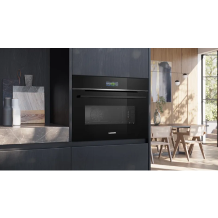 Siemens iQ700 Built-In Combination Microwave Oven - Black - Image 5