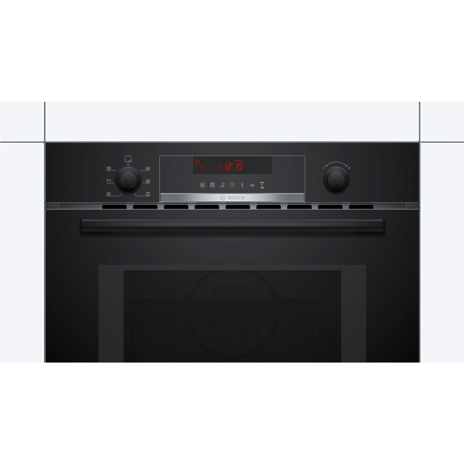 Bosch Series 4 Built-In Combination Microwave Oven - Black - Image 2