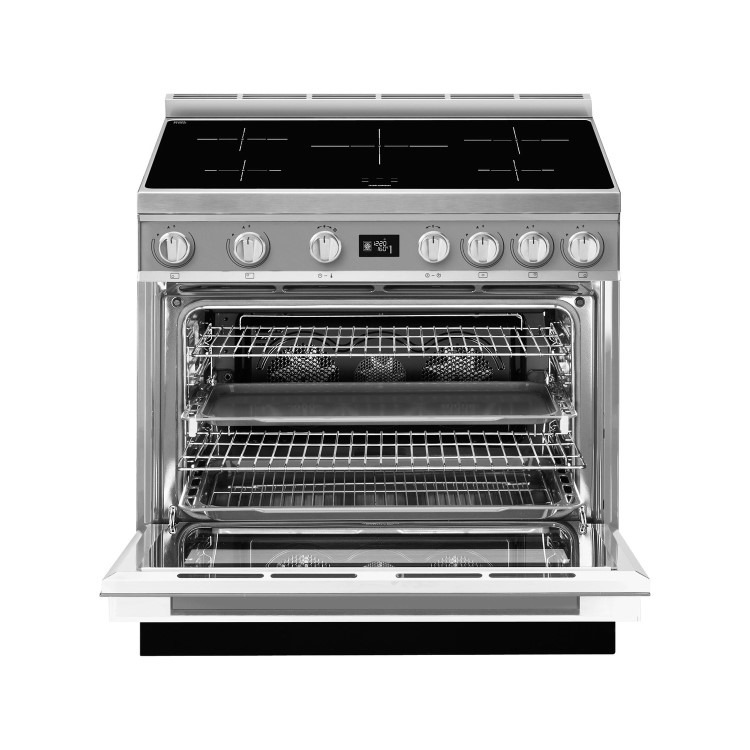 Refurbished Smeg Portofino CPF9IPX 90cm Pyrolytic Induction Range Cooker Stainless Steel - Image 2
