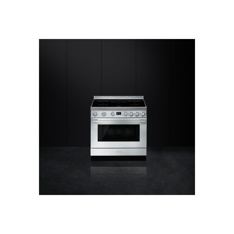 Refurbished Smeg Portofino CPF9IPX 90cm Pyrolytic Induction Range Cooker Stainless Steel - Image 3