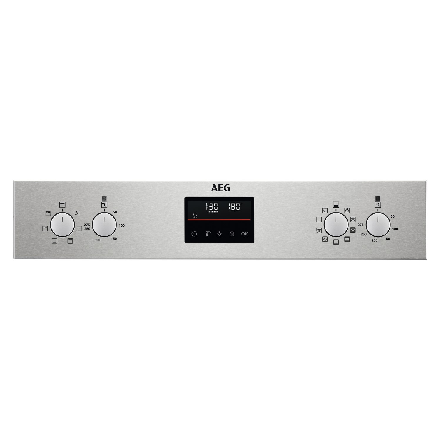 AEG 6000 Series Built-In Electric Double Oven - Stainless Steel - Image 2