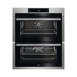 AEG 6000 Series Built-Under Electric Double Oven - Stainless Steel