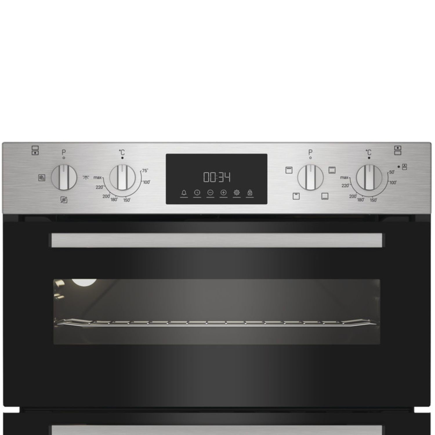 Indesit Electric Built In Double Oven - Stainless Steel - Image 3