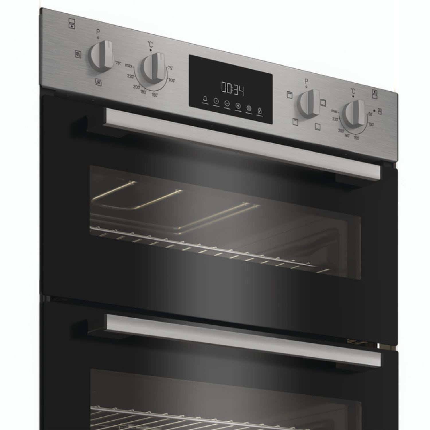 Indesit Electric Built In Double Oven - Stainless Steel - Image 4