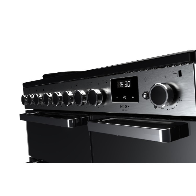 Rangemaster Edge Deluxe 90cm Induction Range Cooker - Black Glass - Image 3