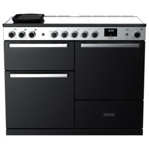Rangemaster Edge Deluxe 110cm Induction Range Cooker - Black Glass