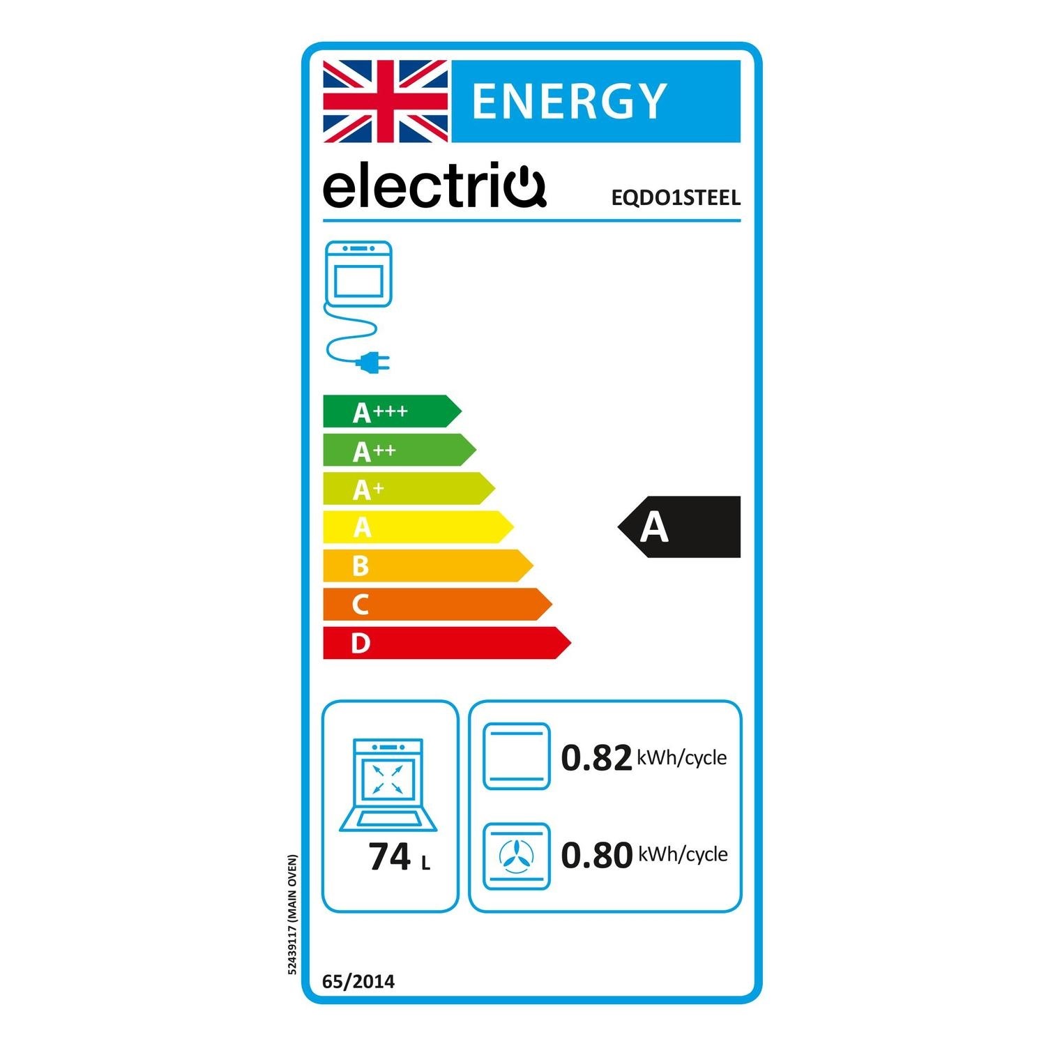 electriQ Built-In Electric Double Oven - Stainless Steel - Image 6