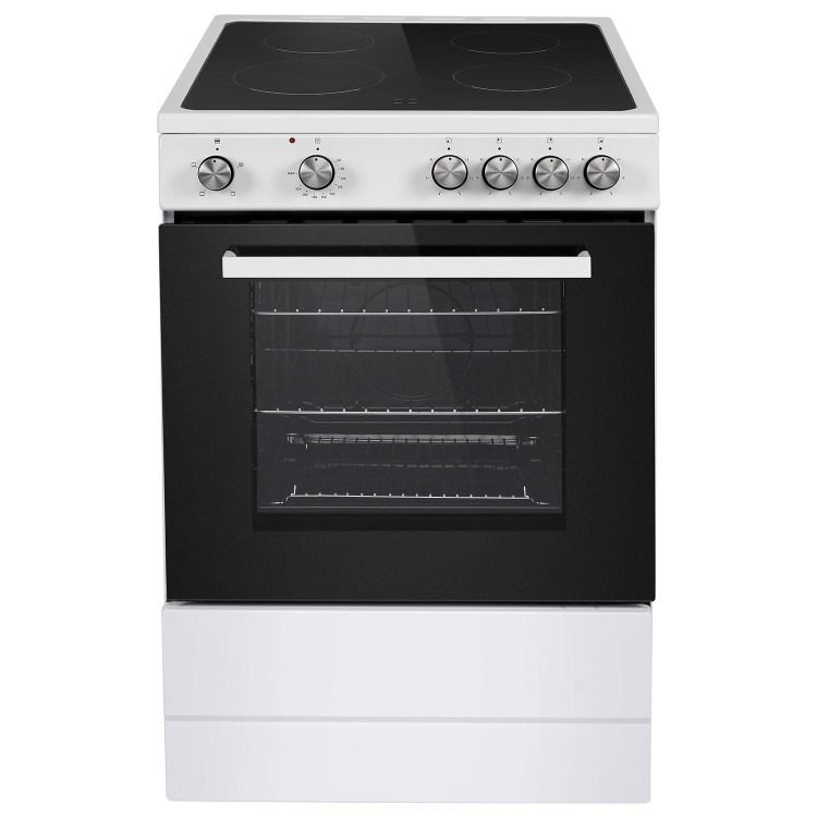 Refurbished electriQ EQECW160CERAMIC 60cm Electric Cooker White