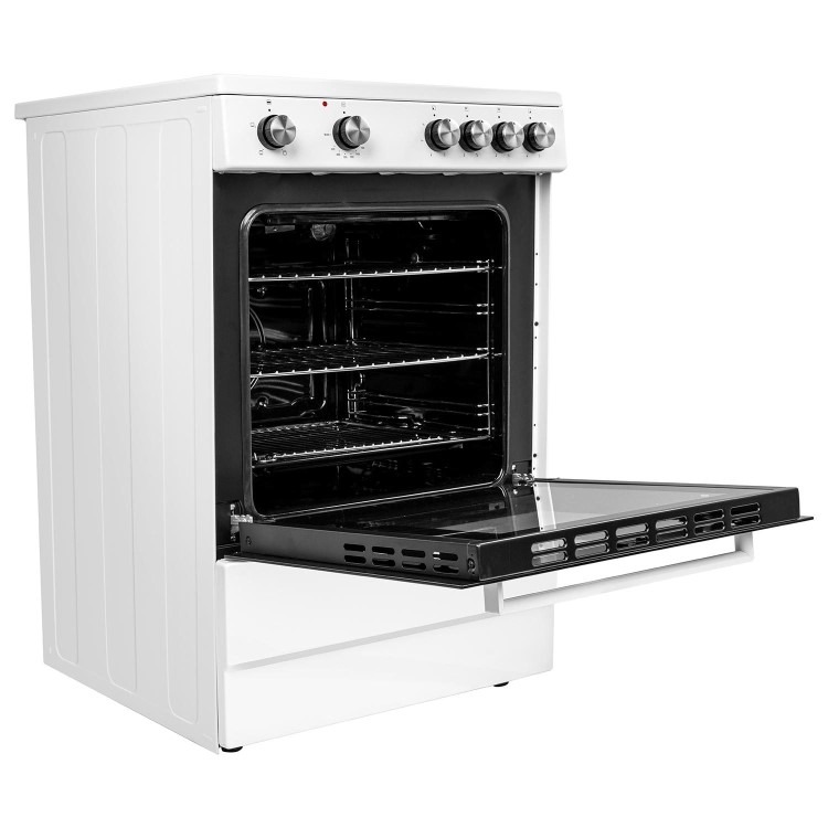 Refurbished electriQ EQECW160CERAMIC 60cm Electric Cooker White - Image 6