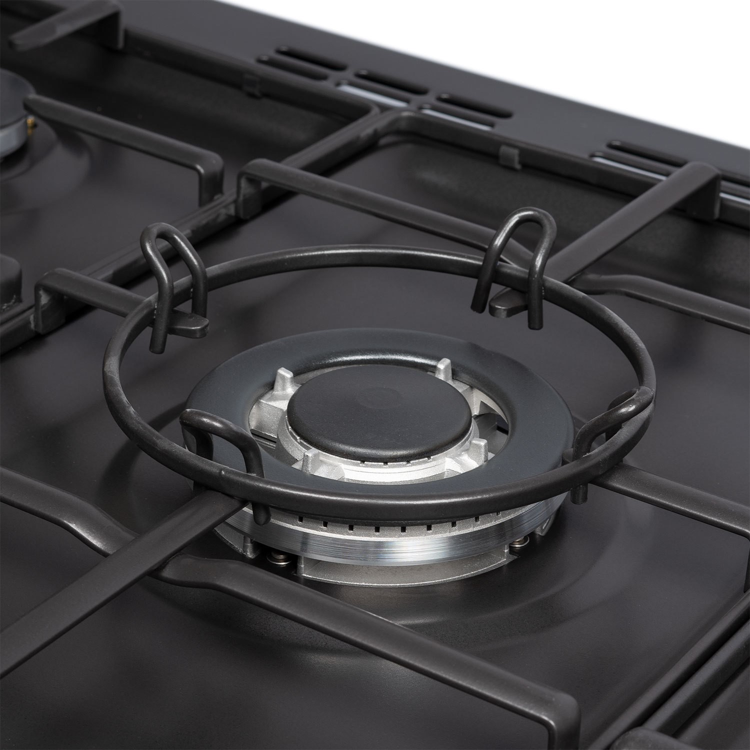 electriQ 90cm Single Cavity Dual Fuel Range Cooker - Black - Image 2