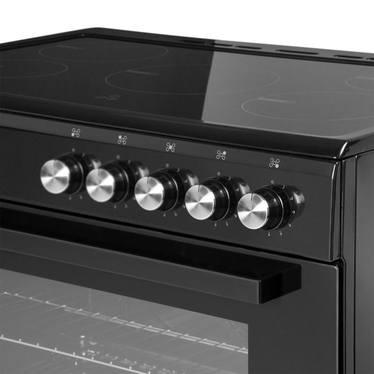 Refurbished electriQ EQRANGE90SINDK 90cm Single Cavity Induction Range Cooker Black - Image 3