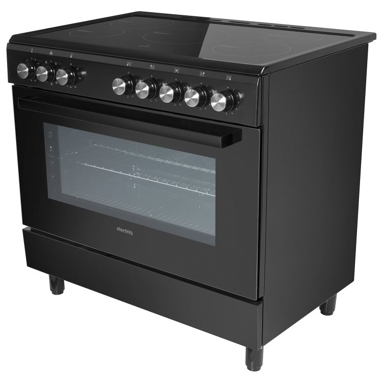 Refurbished electriQ EQRANGE90SINDK 90cm Single Cavity Induction Range Cooker Black - Image 7