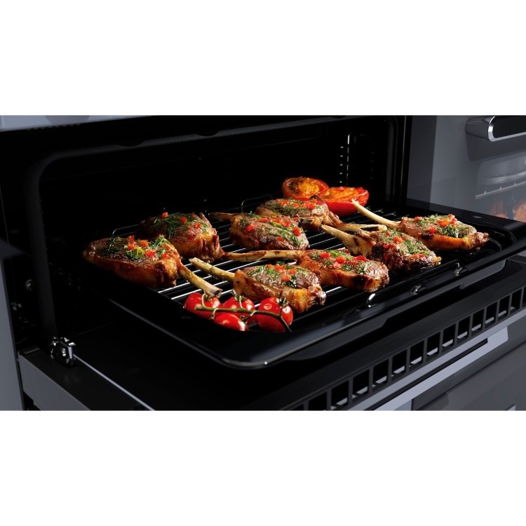 Rangemaster Estel Deluxe 100cm Induction Range Cooker - Slate + Chrome - Image 4