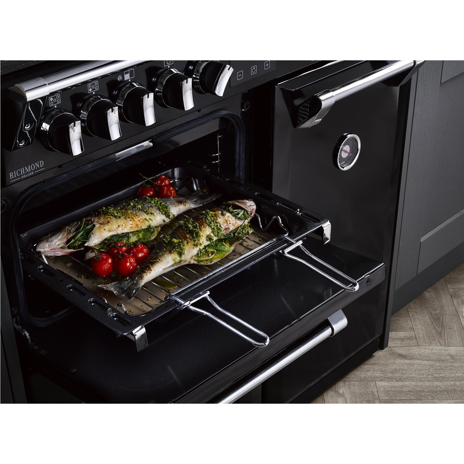 Refurbished Stoves Sterling S1100DF 110cm Dual Fuel Range Cooker Black - Image 7