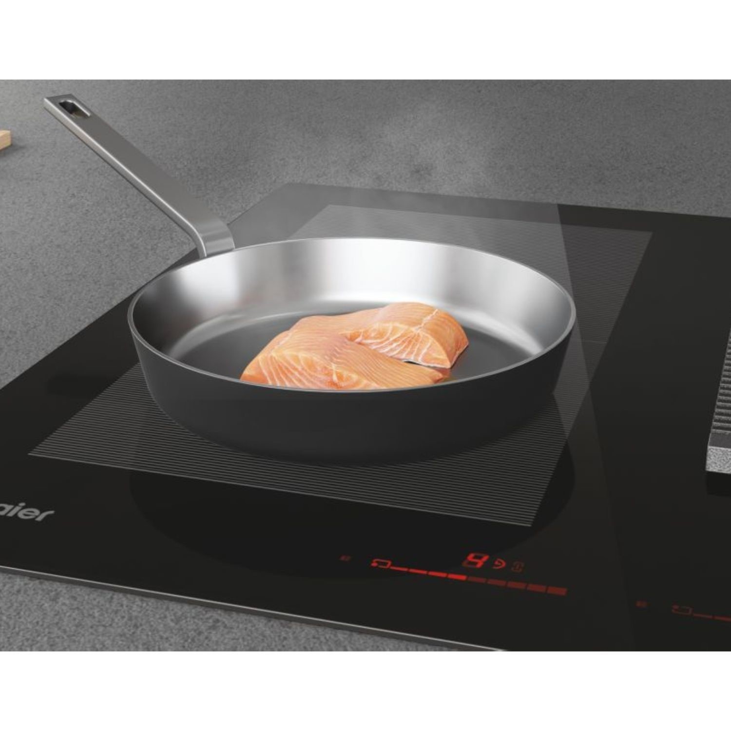 Refurbished Haier Series 6 HAIH8IFMCF 83cm Venting Induction Hob Black - Image 5