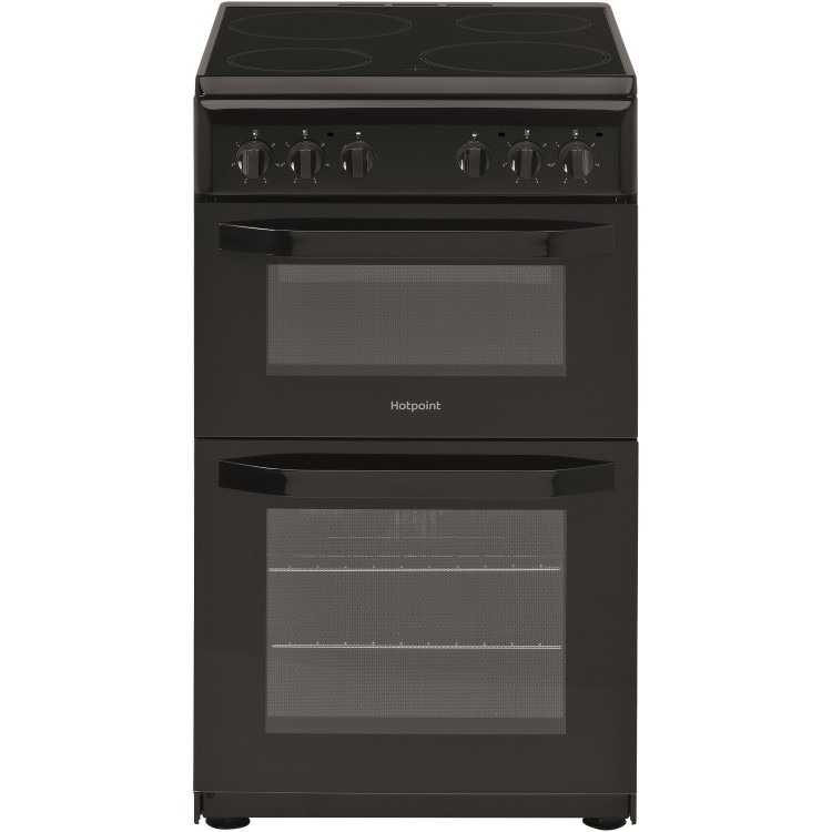 Hotpoint 50cm Electric Cooker - Black