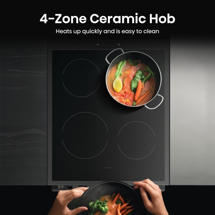 Hisense 50cm Electric Cooker with Air Fry - Black - Image 5