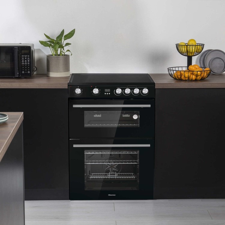 Hisense 60cm Electric Cooker - Black - Image 2