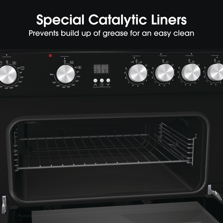 Hisense 60cm Electric Cooker - Black - Image 3