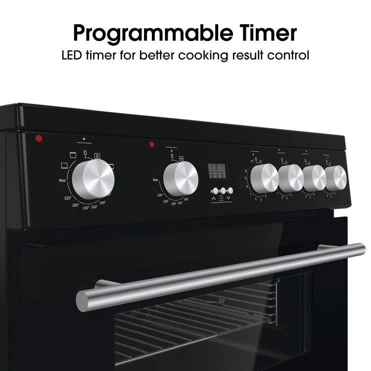 Hisense 60cm Electric Cooker - Black - Image 6