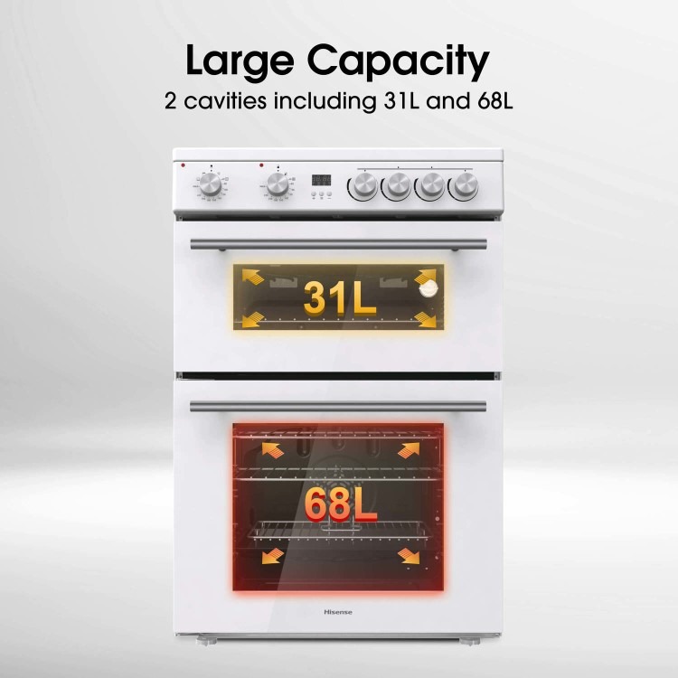 Hisense 60cm Electric Cooker - White - Image 5