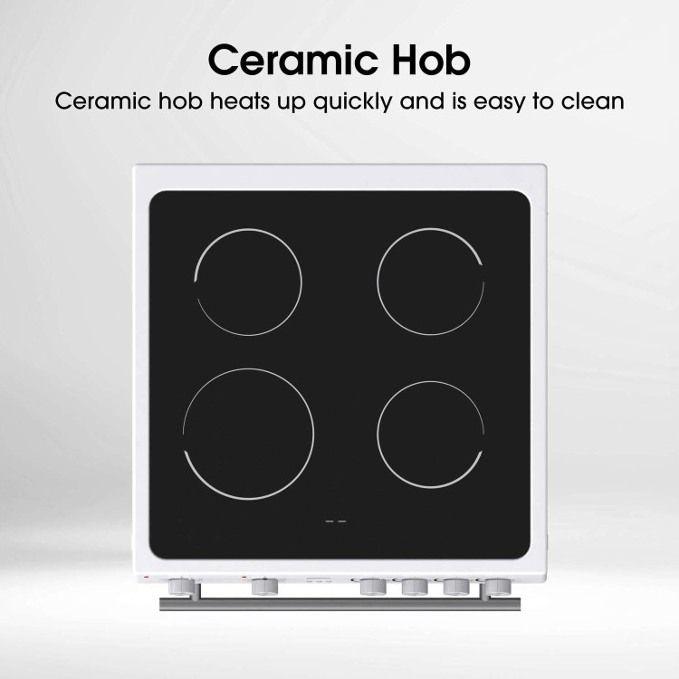 Hisense 60cm Electric Cooker - White - Image 6