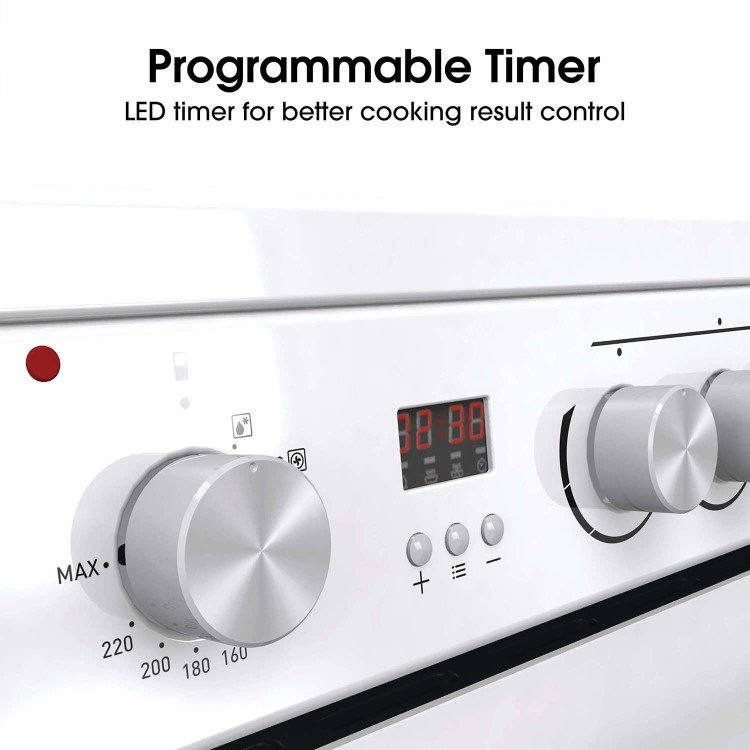 Hisense 60cm Electric Cooker - White - Image 9