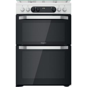 Hotpoint 60cm Dual Fuel Cooker - White