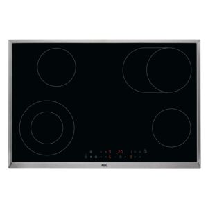 AEG 3000 Series 77cm 4 Zone Ceramic Hob with Stainless Steel Frame