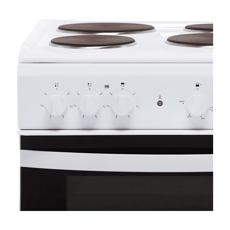 Indesit 50cm Double Cavity Electric Cooker with Sealed Plate Hob - White - Image 4
