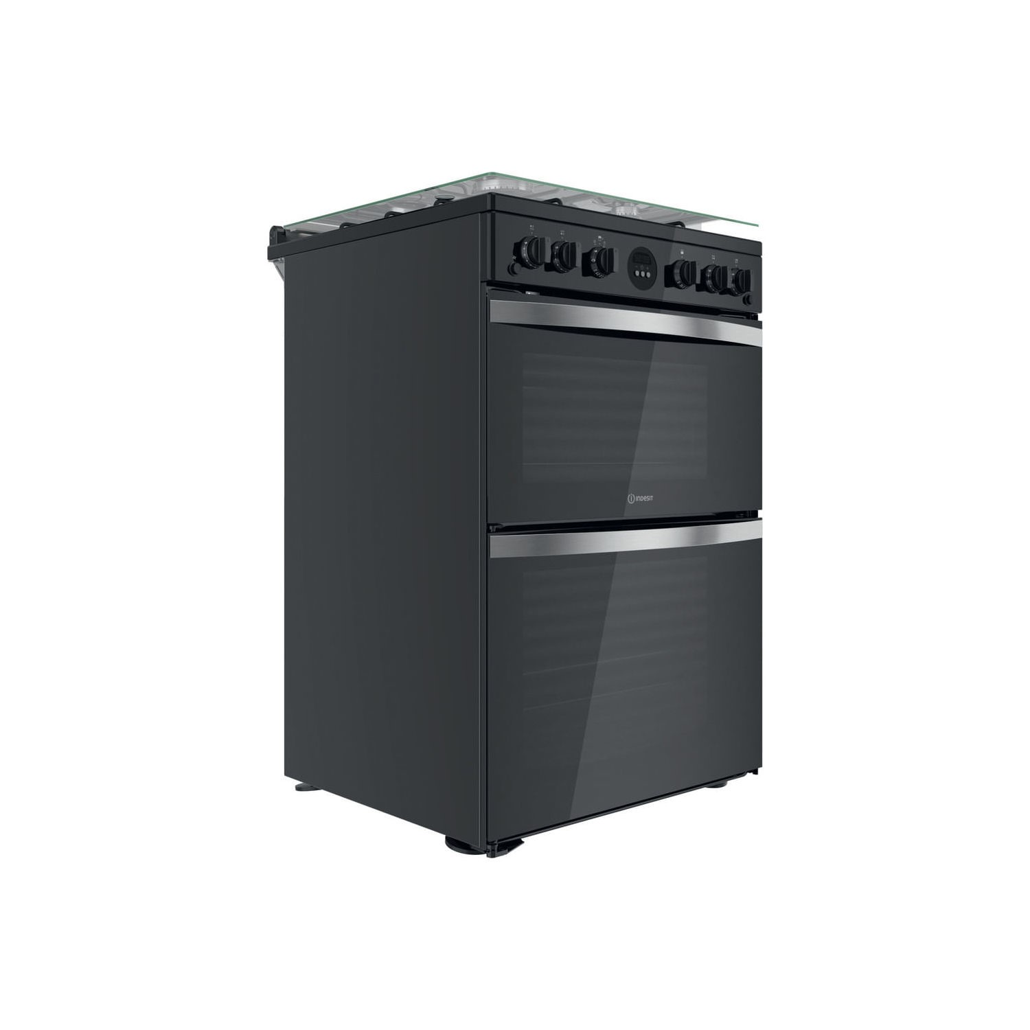 Indesit 60cm Gas Cooker - Black - Image 2