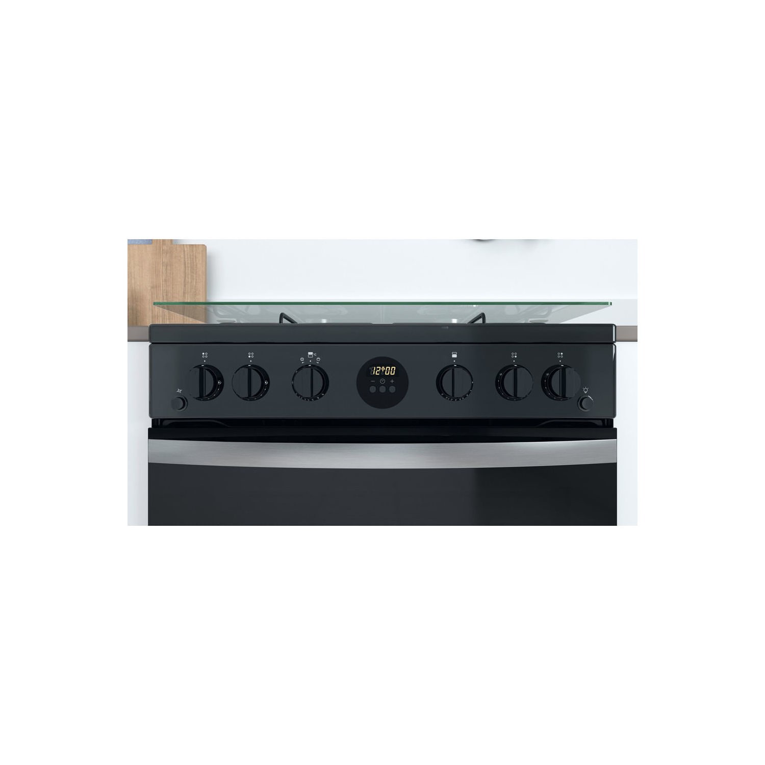 Indesit 60cm Gas Cooker - Black - Image 7