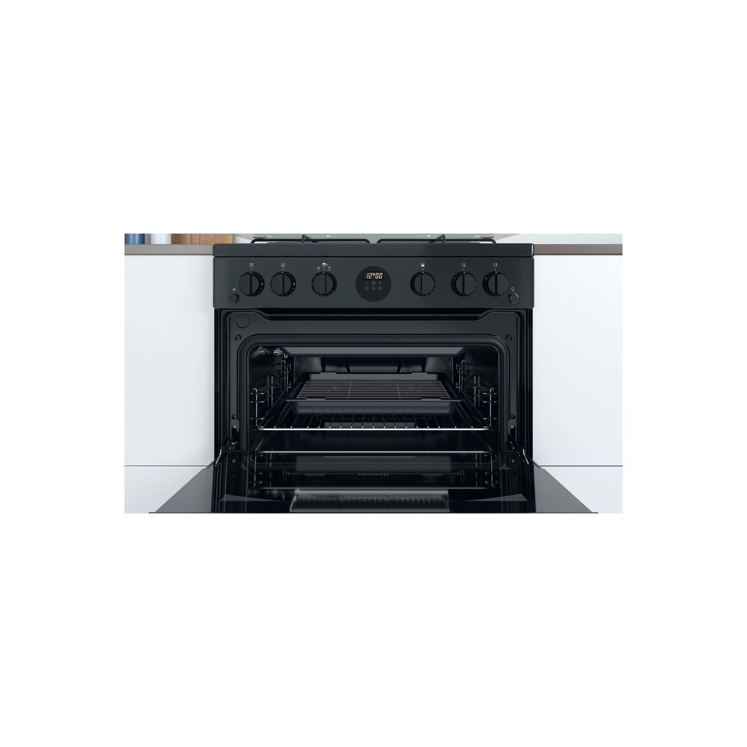 Indesit 60cm Gas Cooker - Black - Image 9