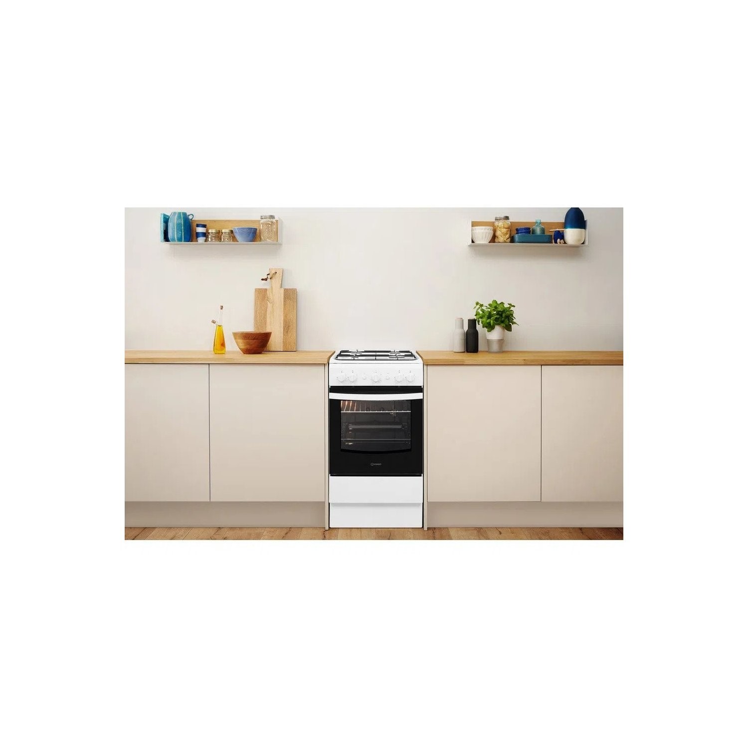 Indesit 50cm Gas Cooker - White - Image 6