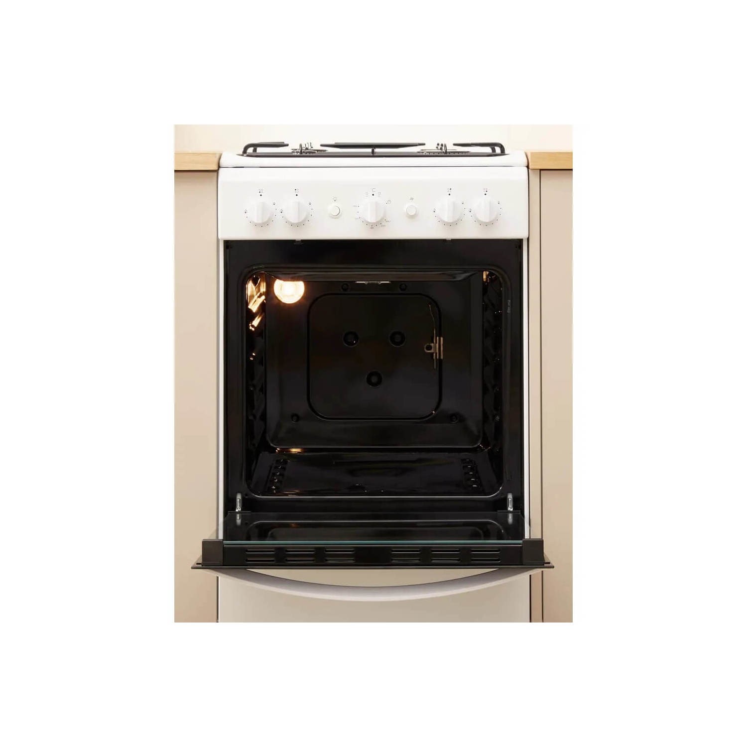 Indesit 50cm Gas Cooker - White - Image 8