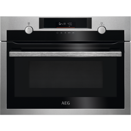 AEG 6000 Series Built-In 1000W Microwave with Grill - Stainless Steel
