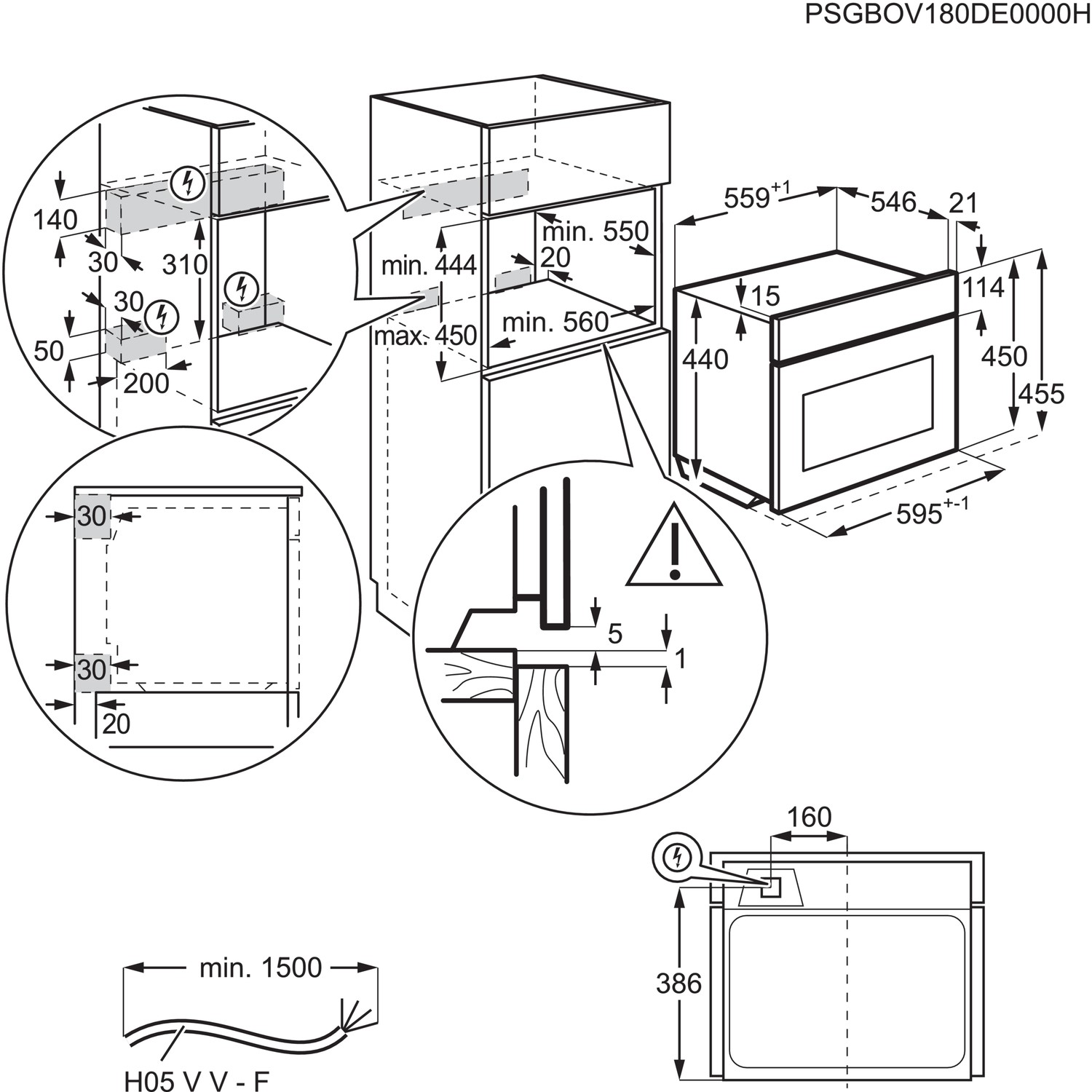 AEG 8000 Series Built-In Combination Microwave Oven - Stainless Steel - Image 2