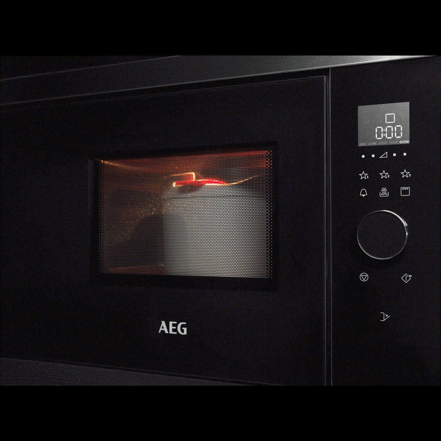 AEG 8000 Series Built-In 900W Microwave - Black - Image 5
