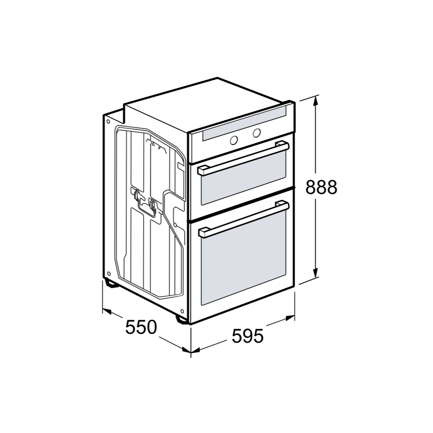 Bosch Series 2 Built-In Electric Double Oven - Stainless Steel - Image 5
