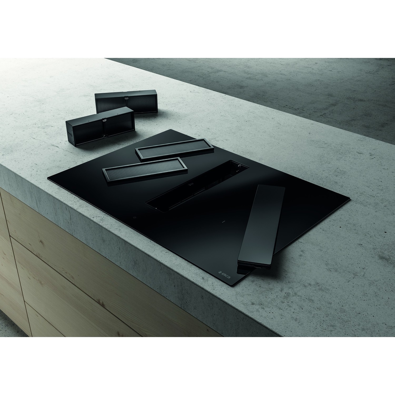 Elica NikolaTesla Fit 72cm Venting Induction Hob with Built-In Extraction - Image 4