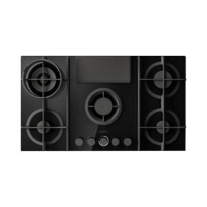 Elica NikolaTesla Flame 88cm Gas Venting Hob - Recirculation Only - Black