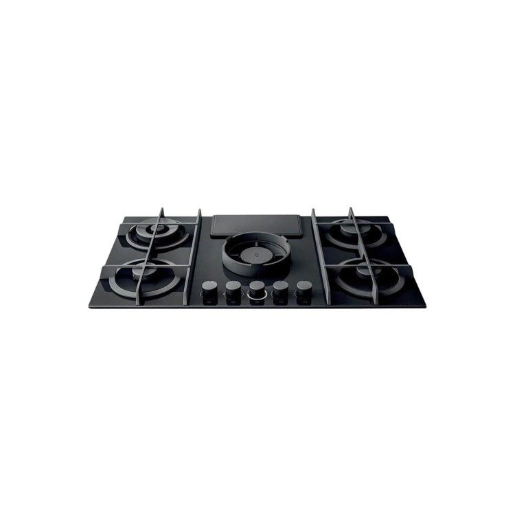 Elica NikolaTesla Flame 88cm Gas Venting Hob - Recirculation Only - Black - Image 2