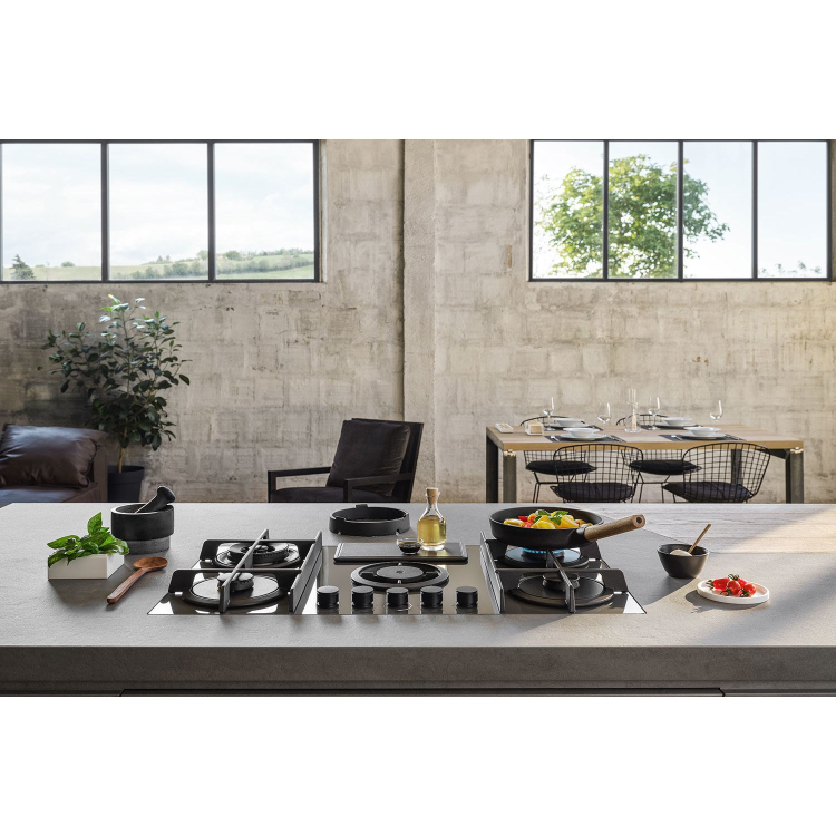 Elica NikolaTesla Flame 88cm Gas Venting Hob - Recirculation Only - Grey - Image 4