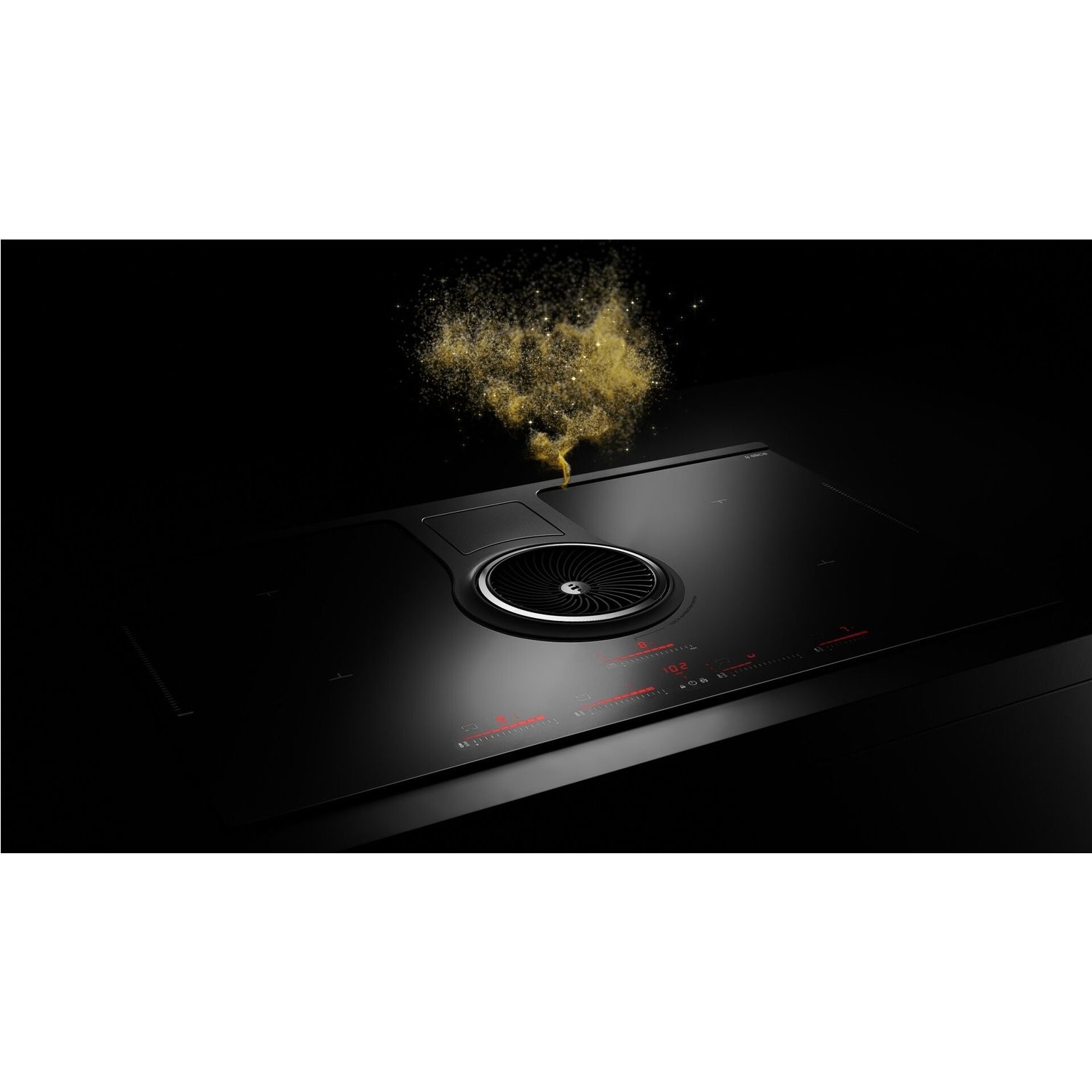 Refurbished Elica NikolaTesla NT-ONE-RC 4 Zone Induction Hob with Built-In Extractor Recirculation Model - Image 4